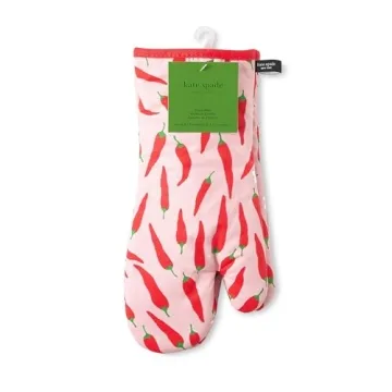 Kate Spade Hot Peppers Oven Mitt Set - Colorful & Heat Resistant