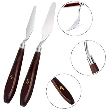 5-Piece Stainless Steel Painting Knife Set for All Artists