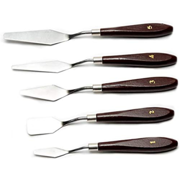 5-Piece Stainless Steel Painting Knife Set for All Artists