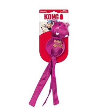 KONG Wubba Friends Ballistic Dog Toy - Durable Interactive Squeaky Toy for Dogs, Assorted Colors/Ani...