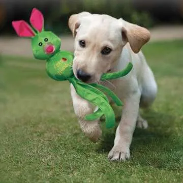 KONG Wubba Friends Ballistic Dog Toy - Durable Interactive Squeaky Toy for Dogs, Assorted Colors/Animals, Ideal for Fetch & Tug-of-War (Extra Large)