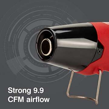 Master Appliance EC-MINI Heat Gun for Crafts, Shrink Wrap, Heat Shrink Tubing, Wire Connectors, Elec...