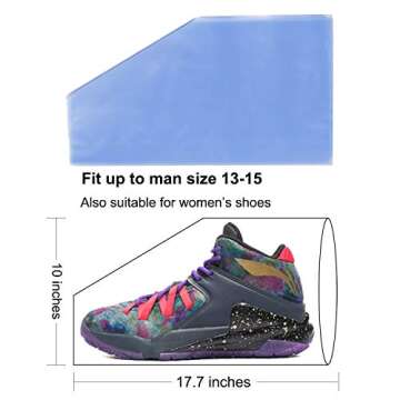 Shoe Shrink Wrap Bags - 50 Pcs Ideal for Sneaker Protection and Storage