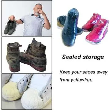 Shoe Shrink Wrap Bags 50 Pcs Large Protector for Shoes