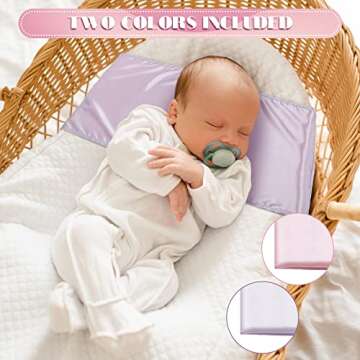 Hosuly Satin Bassinet Sheets - Soft, Stylish, Comfortable