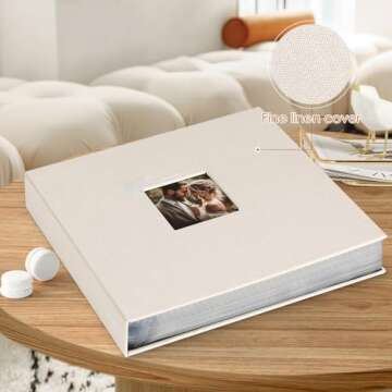 Lanpn Scrapbook Photo Album 12x12 with Top Load Design