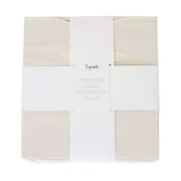 3 Sprouts Recycled Fabric Toy Chest Storage Box - Extra Large Toy Storage Box, Sturdy Toy Bins - Kids Organizer for Bedroom - Toybox Basket with Lid for Kids, Toddlers, Boys, Girls - Solid Cream