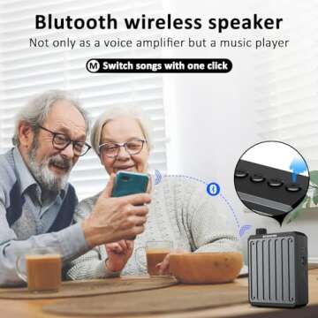 ZOWEETEK Bluetooth Voice Amplifier for Teachers,Voice Amplifier Microphone Headset, Portable Voice Amplifier for Classroom, Meeting,Tourist Guide, Church,Supports MP3 Format Audio, Teacher Must Haves