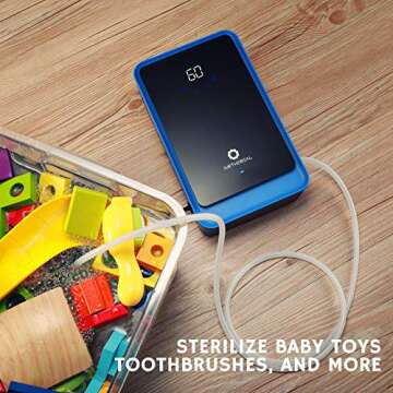 Airthereal AH1000 Portable Ozone Machine for Water and Air - 1000 mg/h, Multipurpose Liquid Ozonator with Negative Ion and Timer