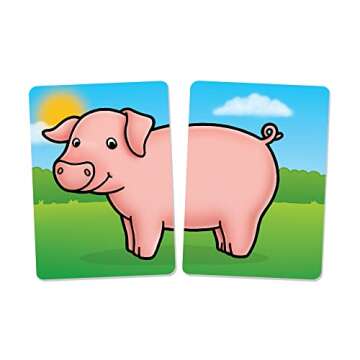 Orchard Toys Moose, Farmyard Heads & Tails Game. A First Matching Activity That develops into a Fun Game. 24 Chunky Cards. Age 18 Months+. 1-4 Players