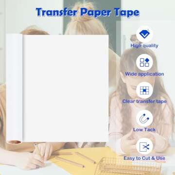 TECKWRAP Matte Vinyl Transfer Tape for Easy Vinyl Transfers