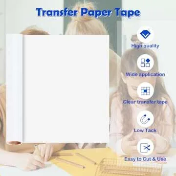 TECKWRAP Matte Vinyl Transfer Tape for Easy Vinyl Transfers