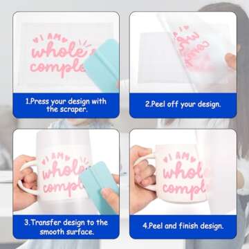 TECKWRAP Matte Vinyl Transfer Tape for Easy Vinyl Transfers