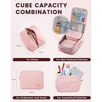 LOVEVOOK Travel Backpack Women Flight Approved Case