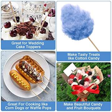 200 Wooden Dowels for Crafting - Durable & Versatile