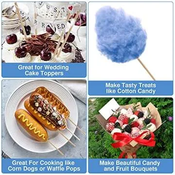 200 Wooden Dowels for Crafting - Durable & Versatile