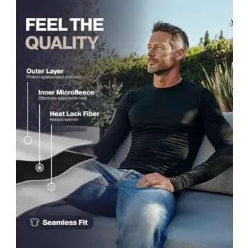 Thermajohn Long Johns for Men - Fleece Lined Thermal Set