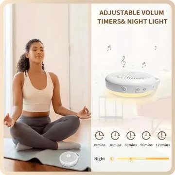 Portable Tibetan Singing Bowl Machine - Sound Bowl with Over 10 Meditation Noises, Crystal Healing, Chakra Healing, Spiritual Mindfulness and Sound Therapy, Yoga Gift for Women/Men.