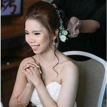 FIDDY898 Flower Crown Greenery Boho Headband Festival Wedding Flower Girl Headpiece Wreath Photo Hair Prop Headpiece