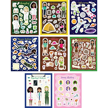 Hopscotch Girls STEM Sticker Book for Kids Ages 4 to 8
