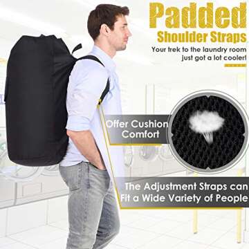 Heavy Duty Extra Large Laundry Backpack for College Use