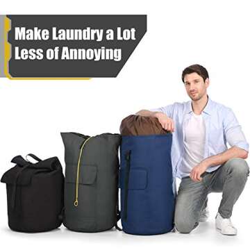 Heavy Duty Extra Large Laundry Backpack for College Use