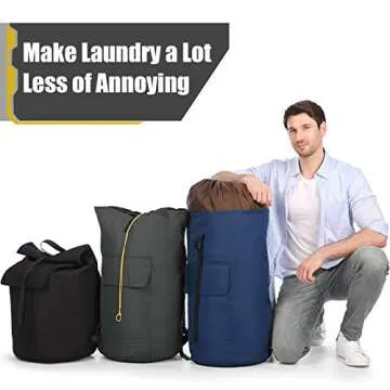 Heavy Duty Extra Large Laundry Backpack for College Use