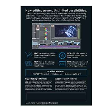 VEGAS Pro 16 – Professional video editing and disc authoring