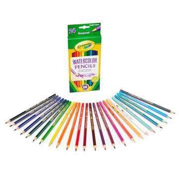 Crayola Watercolor Colored Pencils (24ct) - Art Supplies for Kids