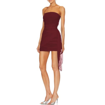 Elegant Strapless Bodycon Corset Tube Mini Dress