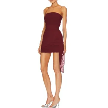 Elegant Strapless Bodycon Corset Tube Mini Dress