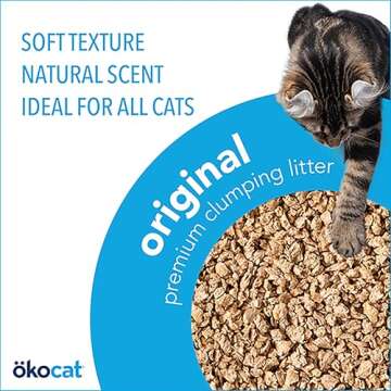 ökocat Natural Wood Cat Litter, 13.2-Pound, Clumping (Packaging May Vary)