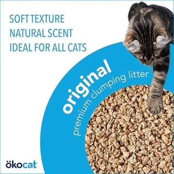 ökocat Natural Wood Cat Litter, 13.2-Pound, Clumping (Packaging May Vary)