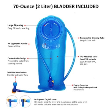 Unigear Hydration Backpack with 2L Insulated Bladder