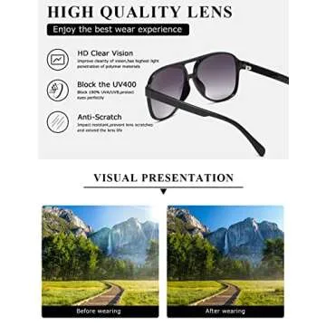 Classic Vintage Aviator Sunglasses for Everyone | TIANYESY