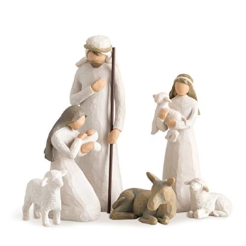 Willow Tree 6-Piece Nativity Set, Behold The Awe and Wonder of The Christmas Story, Build a Family H...