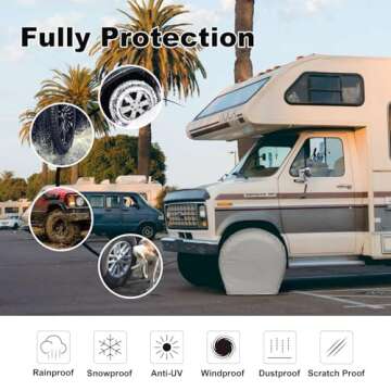 Explore Land Tire Covers - Tough 4 Pack for Vehicle Protection