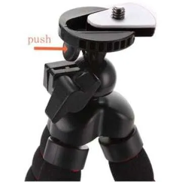 Fotga Flexible Travel Tripod Stand w/Quick Release Plate Locking Knob for Canon EOS M M2 M3 M5 M6 M20 M50 M100 G7X Mark II III for Sony DSC-RX100 III IV A6000 A6300 Olmypus E-M10 II Fujifilm X-Pro