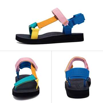 YOCCI Women's Original Sport Sandals Hiking Sandals with Arch Support Yoga Mat Insole Light Weight Outdoor Water Shoes