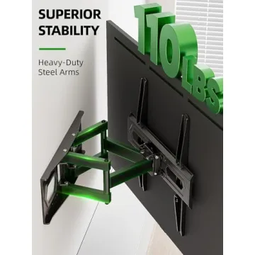 Full Motion TV Wall Mount for 32-65" Screens