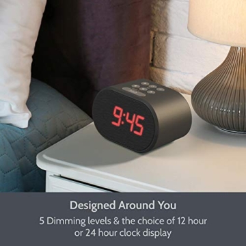 i-box LED Alarm Clock with USB Charger & FM Radio