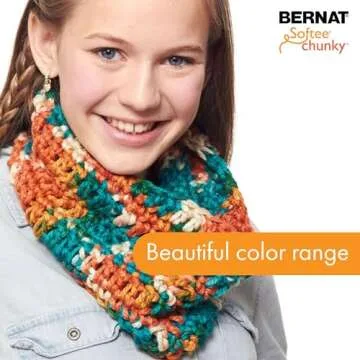 Bernat Softee Chunky Deep Waters Yarn - 3 Pack of 80g/2.8oz - Acrylic - 6 Super Bulky - 77 Yards - Knitting/Crochet