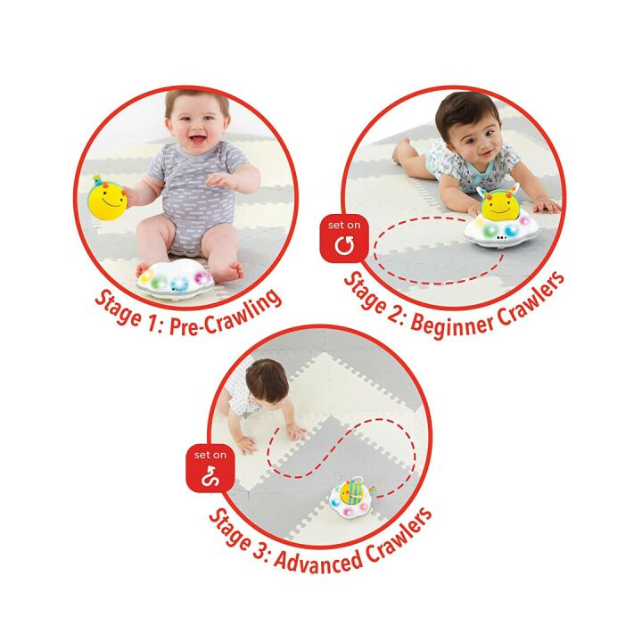 Skip Hop 3-Stage Follow-Me Bee Crawl Toy
