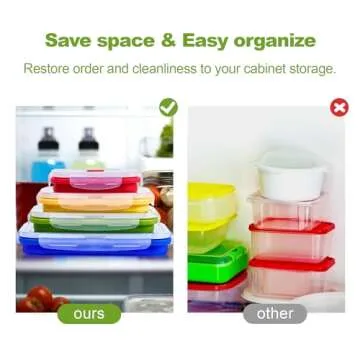 Collapsible Silicone Food Storage Containers Set of 4