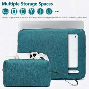 HYZUO 13.3-14 Inch Laptop Sleeve Bag Set for MacBook Pro 14 M3/M2/M1 Pro/Max A2918 A2992 A2779 A2442...