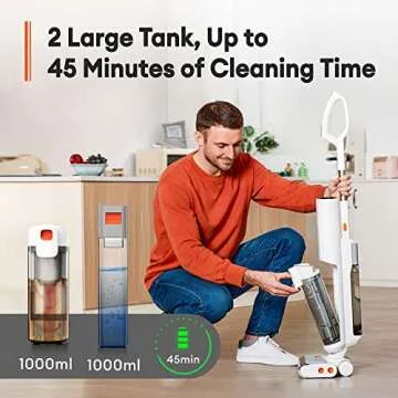 Ultenic AC1 Cordless Wet Dry Vacuum Cleaner for Hard Floors