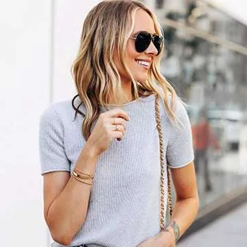 BENEIGE Gold Bracelets for Women Adjustable Beaded Jewelry