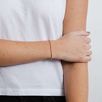 BENEIGE Gold Bracelets for Women Adjustable Beaded Jewelry