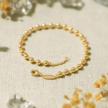 BENEIGE Gold Bracelets for Women Adjustable Beaded Jewelry