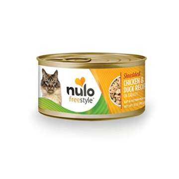 Nulo Freestyle Cat and Kitten Shredded Wet Canned Food, Premium All Natural Grain-Free Wet Cat Food,...